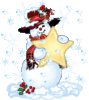 GIF animado (60425) Muneco nieve estrella