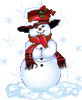 GIF animado (60427) Muneco nieve feliz