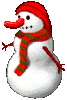GIF animado (60343) Muneco nieve nariz zanahoria