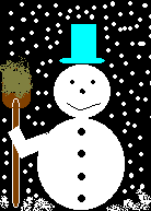 GIF animado (60344) Muneco nieve negro