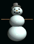 GIF animado (60403) Muneco nieve negro