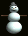 GIF animado (60404) Muneco nieve negro