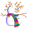 GIF animado (60347) Muneco nieve pelo