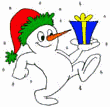 GIF animado (60442) Muneco nieve regalo