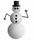 GIF animado (60352) Muneco nieve saludando