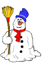 GIF animado (60355) Muneco nieve sombrero azul
