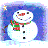 GIF animado (60357) Muneco nieve sonrisa