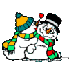 GIF animado (60363) Munecos nieve enamorados