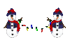 GIF animado (60450) Munecos nieve luces navidad