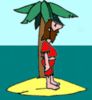 GIF animado (66251) Naufrago isla desierta