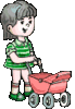 GIF animado (70938) Nina cochecito munecas
