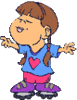 GIF animado (64485) Nina patines
