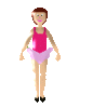 GIF animado (70976) Nina tutu rosa