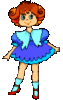 GIF animado (70961) Nina vestido azul