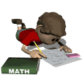 GIF animado (71031) Nino estudiando matematicas