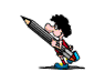GIF animado (71076) Nino lapiz gigante