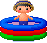 GIF animado (70980) Nino piscina inflable