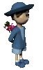 GIF animado (71018) Nino ramo flores