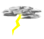 GIF animado (65978) Nube con rayo