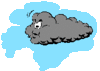 GIF animado (65966) Nube con rayos y viento
