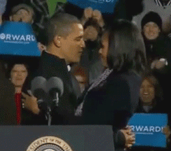 Imagen GIF de Obama su mujer animado
