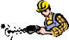 GIF animado (72288) Obrero taladro