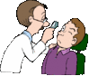 GIF animado (72236) Oculista examinando ojo