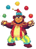 GIF animado (64370) Oso malabarista