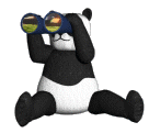 GIF animado (63839) Oso panda prismaticos