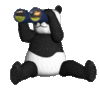 GIF animado (63839) Oso panda prismaticos