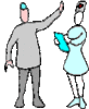 GIF animado (71899) Paciente gritando a una enfermera