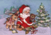 GIF animado (60690) Papa noel animales