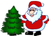 GIF animado (60692) Papa noel arbol navidad