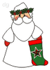 GIF animado (60701) Papa noel calcetin