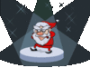 GIF animado (60872) Papa noel cantante