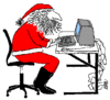 GIF animado (60873) Papa noel chateando