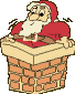 GIF animado (60839) Papa noel chimenea