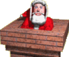GIF animado (60845) Papa noel chimenea