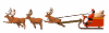 GIF animado (61025) Papa noel en el trineo