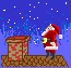GIF animado (60852) Papa noel en la chimenea