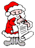 GIF animado (60604) Papa noel escribiendo carta