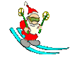 GIF animado (60883) Papa noel esquiando