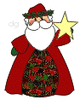 GIF animado (60723) Papa noel estrella