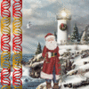 GIF animado (60727) Papa noel faro