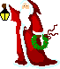 GIF animado (60728) Papa noel farol