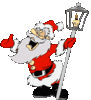 GIF animado (60884) Papa noel farola