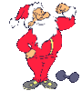 GIF animado (60887) Papa noel fuerte
