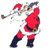 GIF animado (60888) Papa noel golf