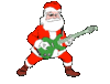 GIF animado (60890) Papa noel guitarra electrica