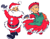 GIF animado (60938) Papa noel mama noel bailando